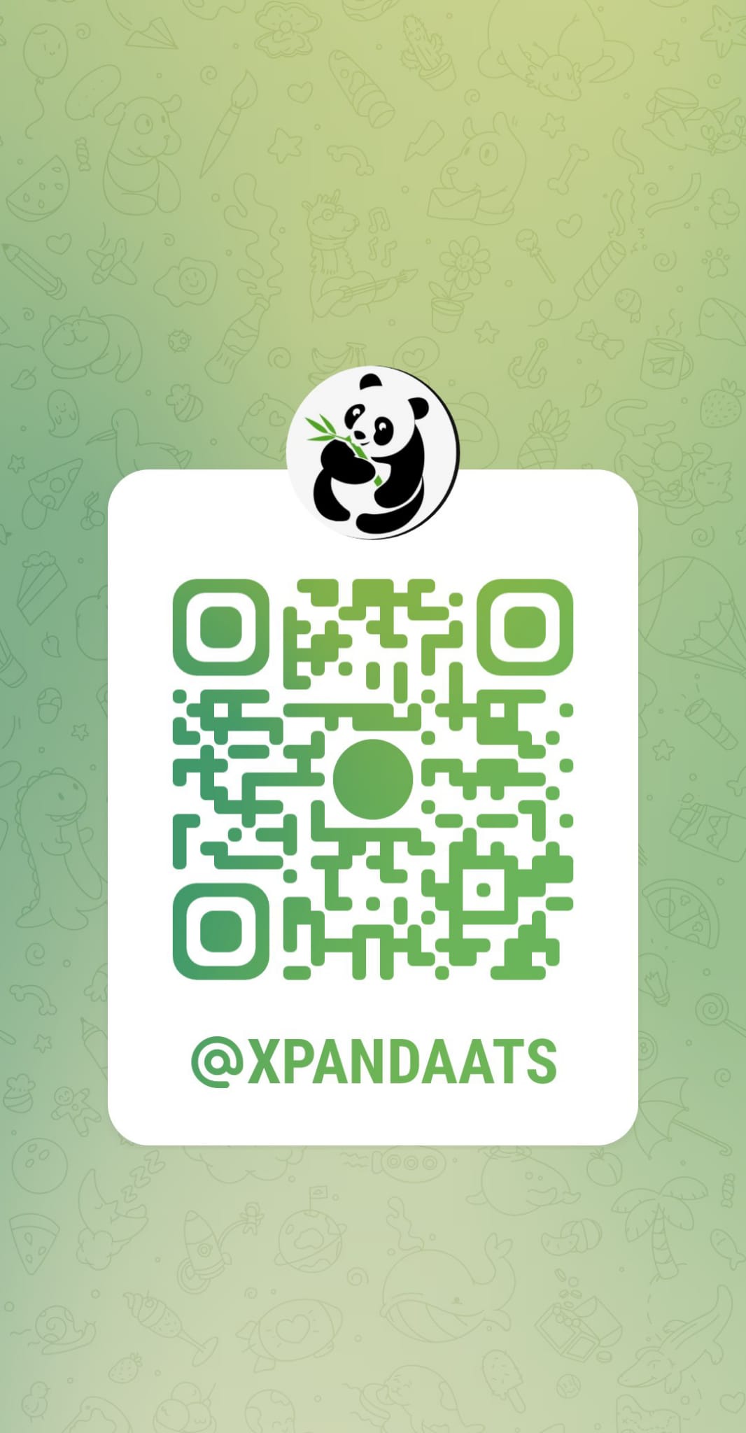 Telegram QR @XPANDAATS